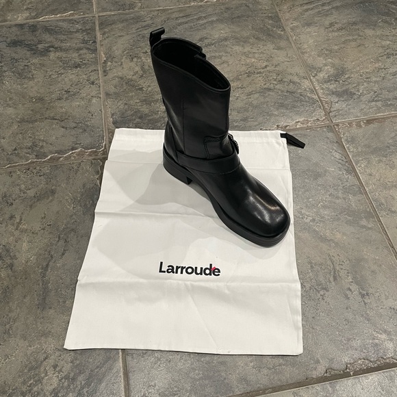 New! Larroude Hardy Moto‎ Leather Boots Sz 8 $450 - Picture 14 of 14
